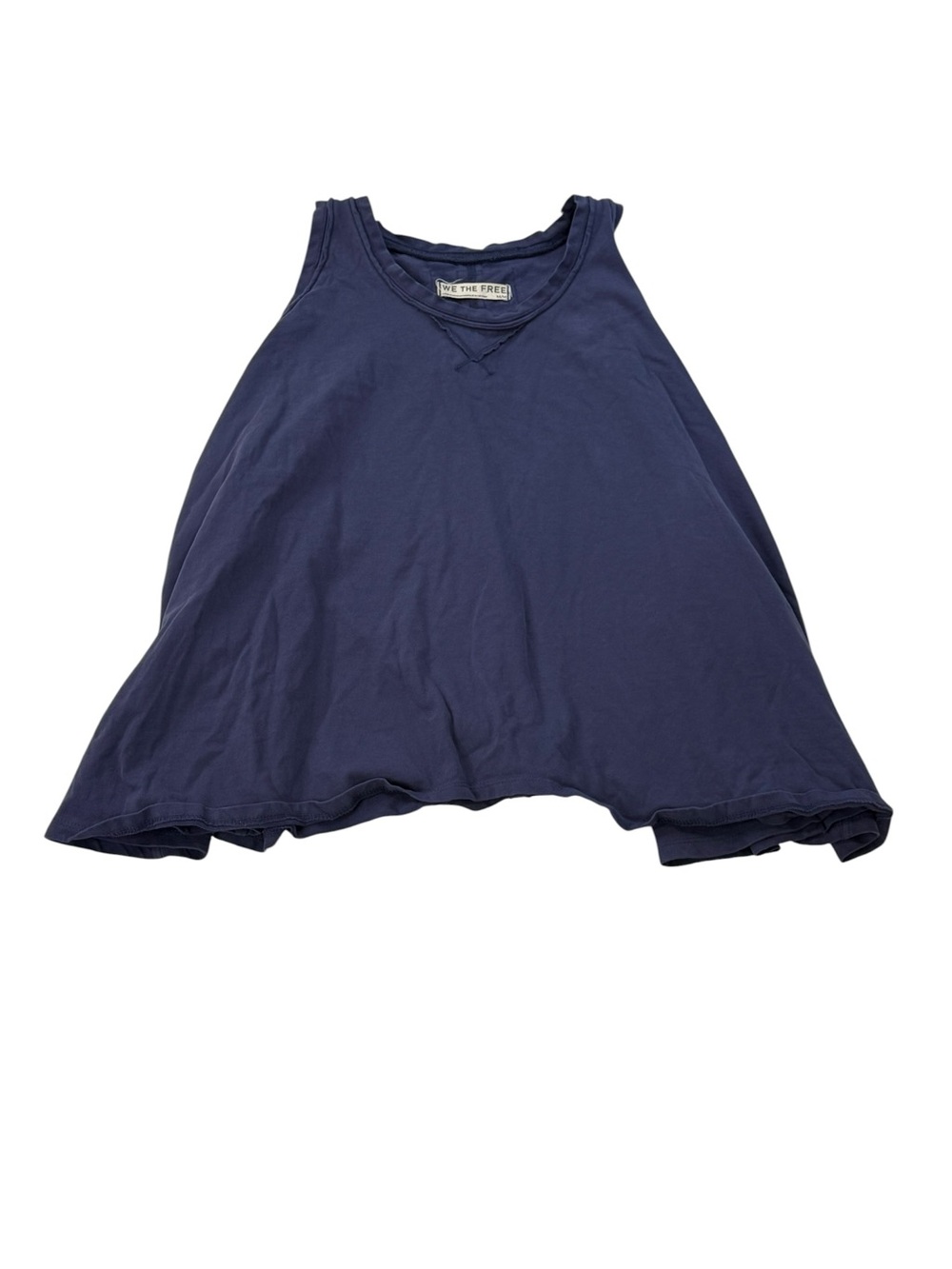 Free People We The Free Hialeah Tee - Deep Seas Navy Size Medium Tank Top - Picture 3 of 9